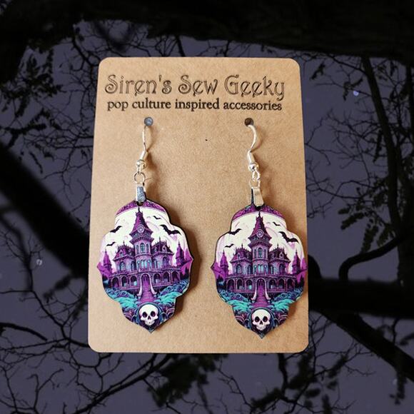 Disney Haunted Mansion Earrings - Picture 1 of 3